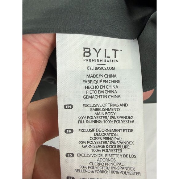 BYLT Harbor Puffer Jacket Full-Zip-Up Long Sleeves Collared Mens Size M - Picture 8 of 10